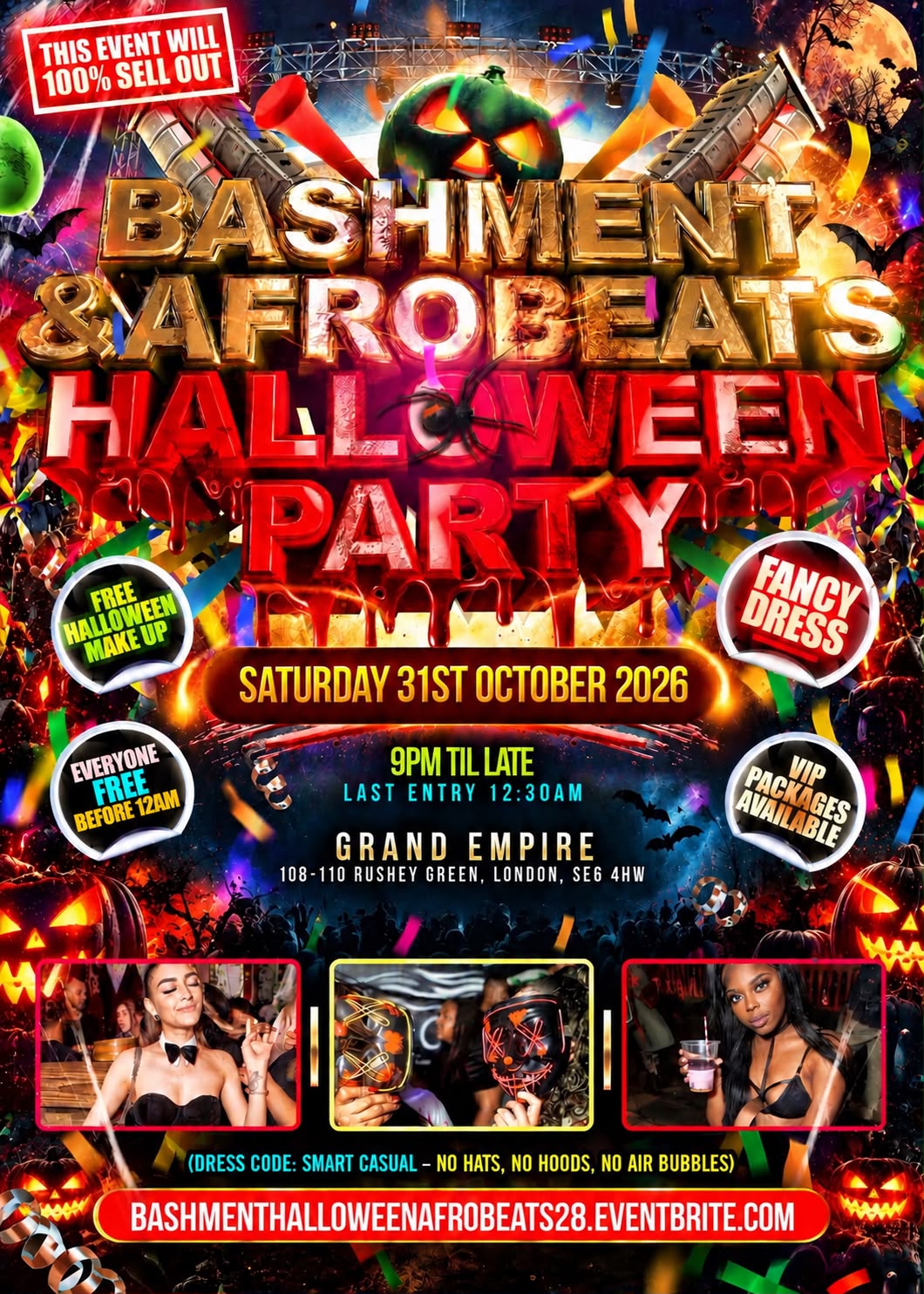 Bashment & Afrobeats - Halloween Party -  Everyone Free Before 12AM