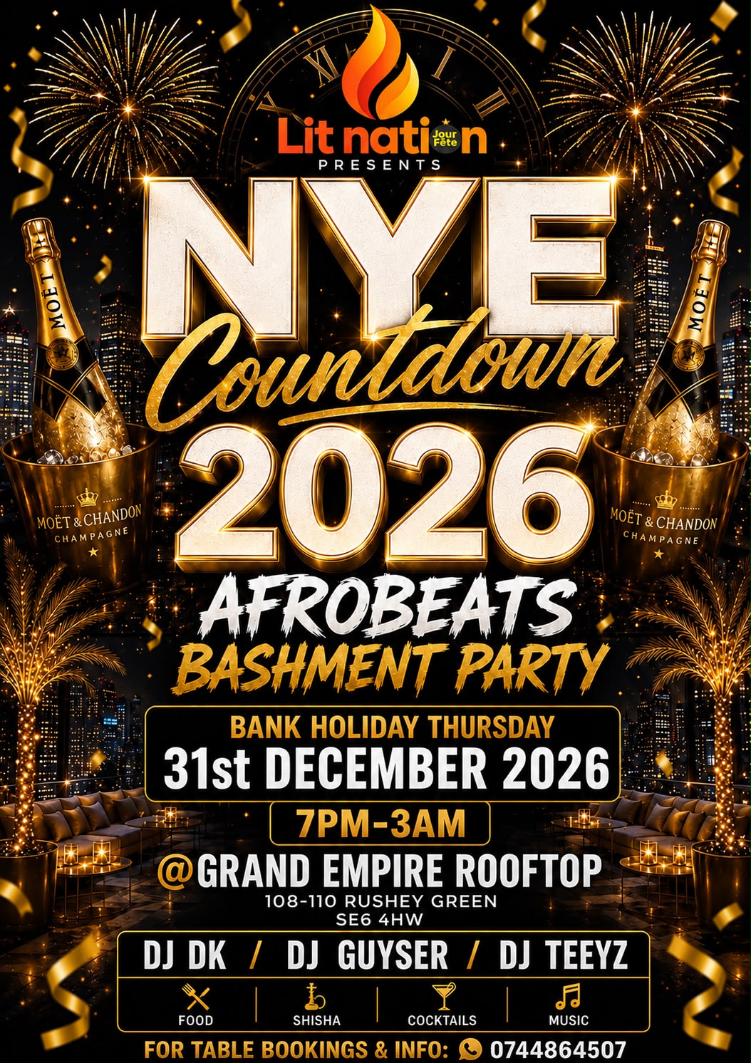 NYE COUNTDOWN - LONDON'S BIGGEST NEW YEAR'S EVE PARTY